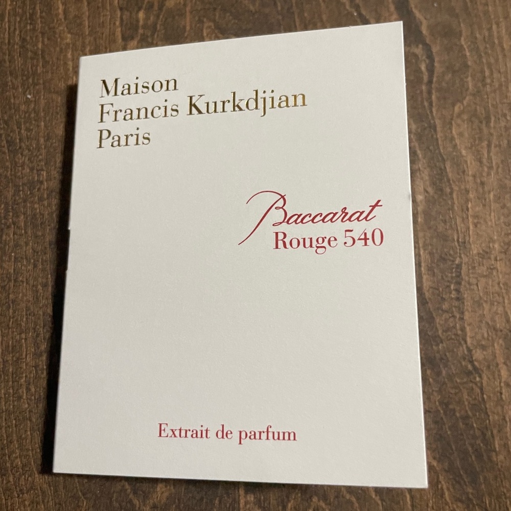 Mason Francis Kurkdjian Baccarat
Rouge 540